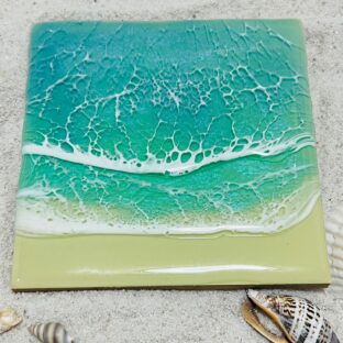 サマーセール‼️海レジン　波レジン　離島 海レジン オーシャンプレート | さざ波