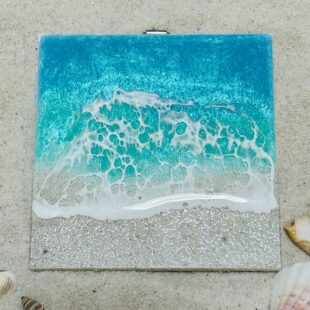 サマーセール‼️海レジン　波レジン　離島 海レジン オーシャンプレート | さざ波