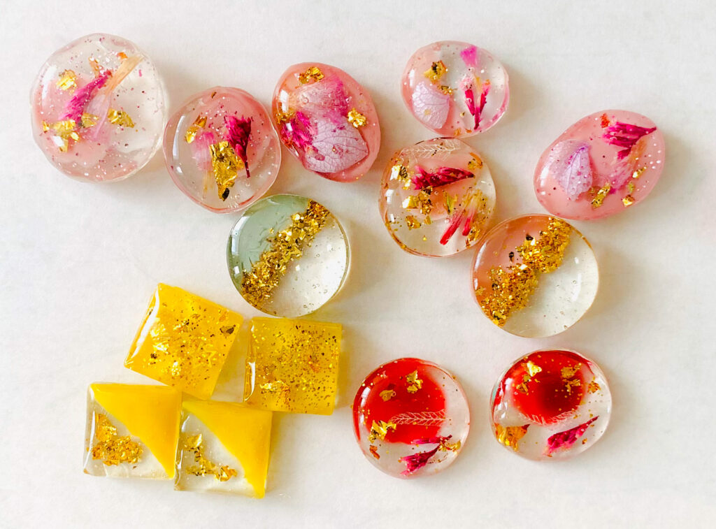 イメージ通りにできたレジン作品
